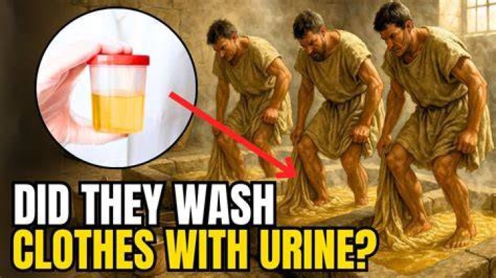 Did Romans use urine to wash clothes?