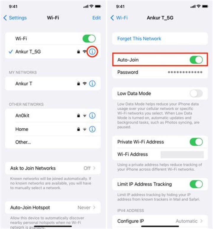 What happens if both data and Wi-Fi are enabled on the iPhone?