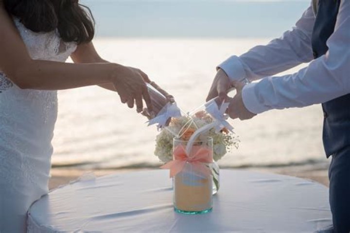 What is a sand ceremony?