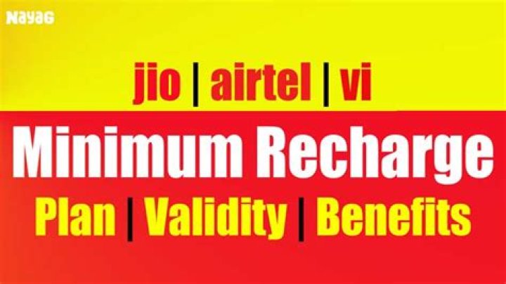 What is the minimum recharge for Jio SIM?